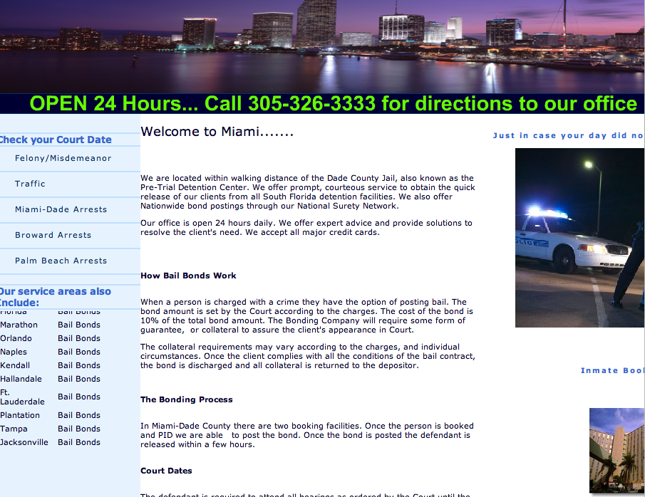 miami bail bonding open 24 hours fiancista en miami abierto 24 horas